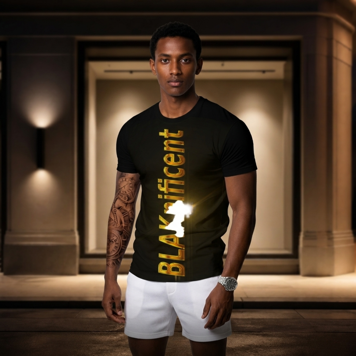 Eco-friendly All-Over Print Men's Short Sleeve T-shirt
