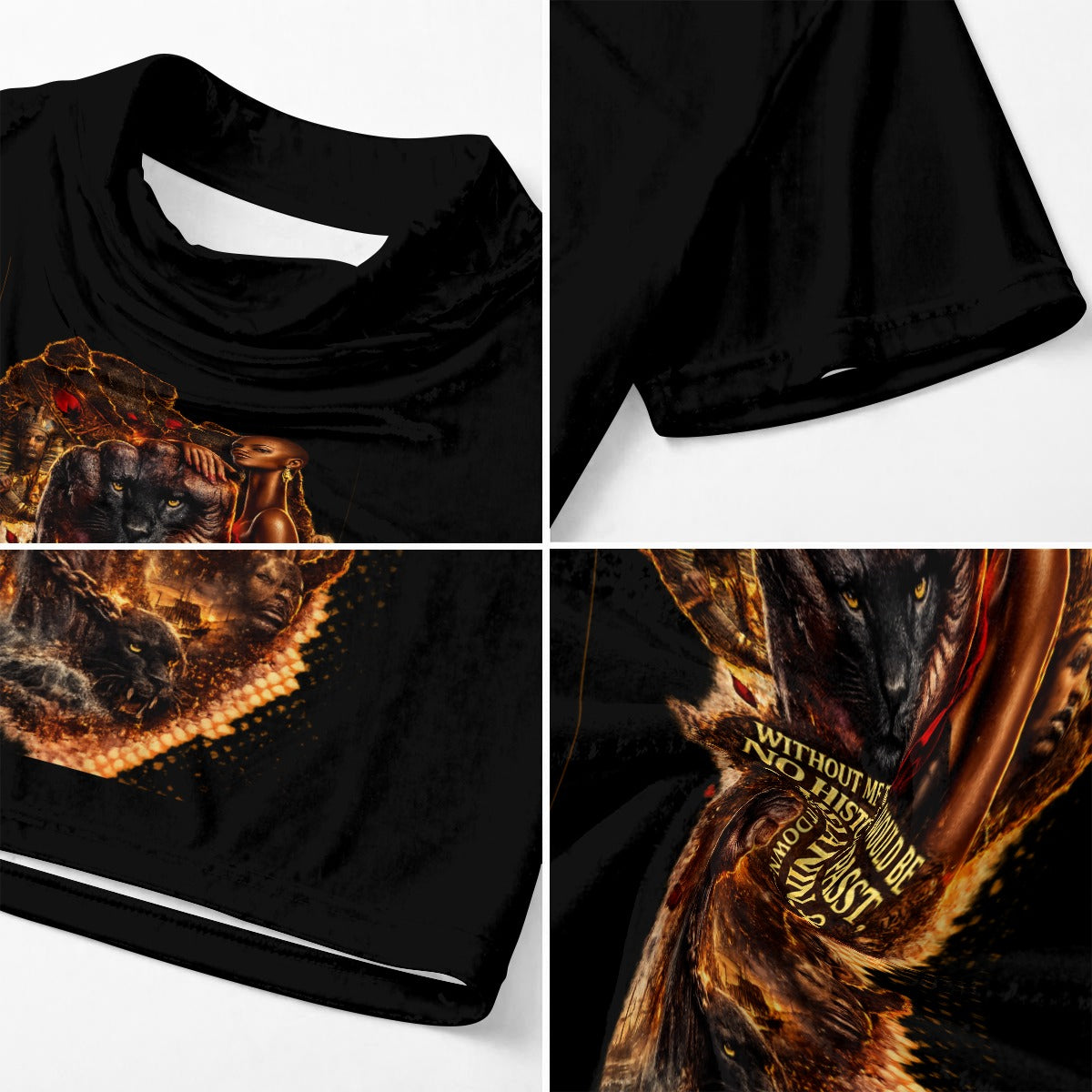 All-Over Print Men’s Draped Neck Shirt|230GSM