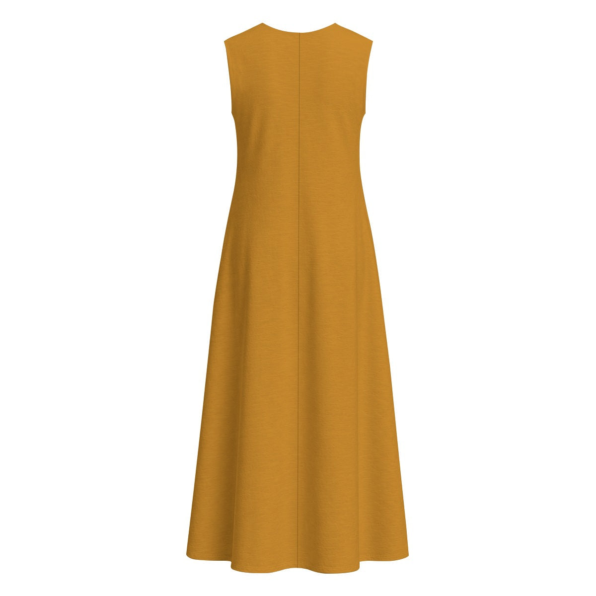 All-Over Print Women's Sleeveless Dress With Pocket|140GSM Slub Cotton