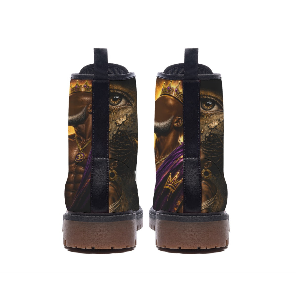 All-Over Print Men's Martin Short Boots