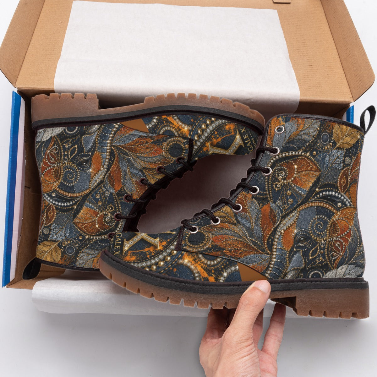 All-Over Print Women's Martin Short Boots