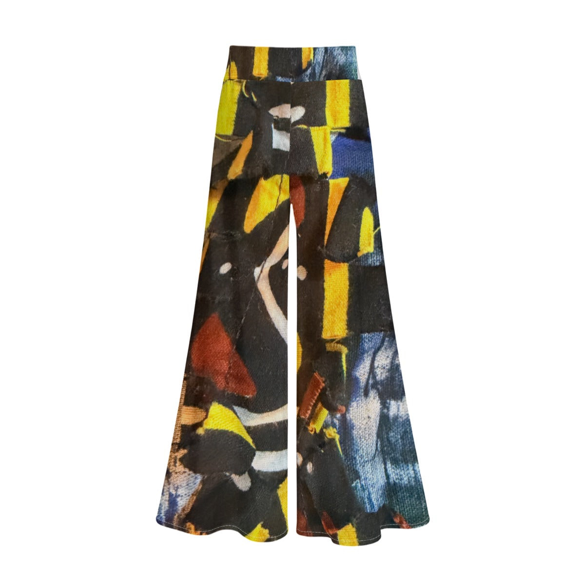 All-Over Print Women’s Lightweight Wide-Leg Pants with Hidden Side Zipper