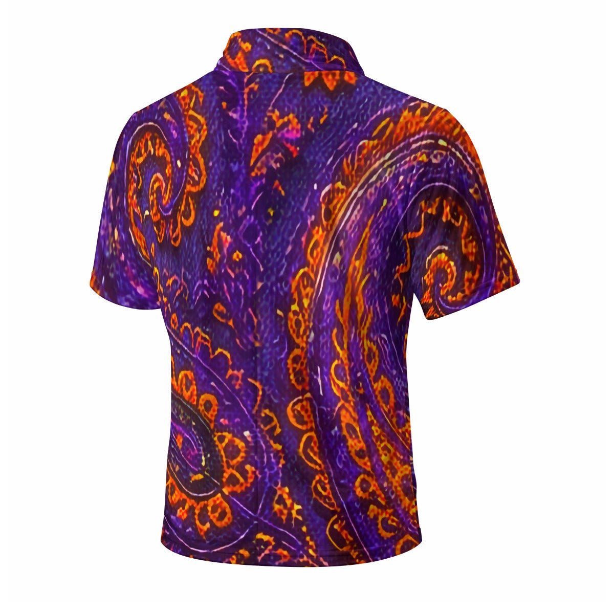 All-Over Print Men’s Draped Neck Shirt|230GSM