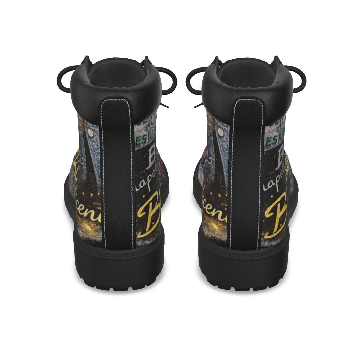 All-Over Print Men's Short Boots