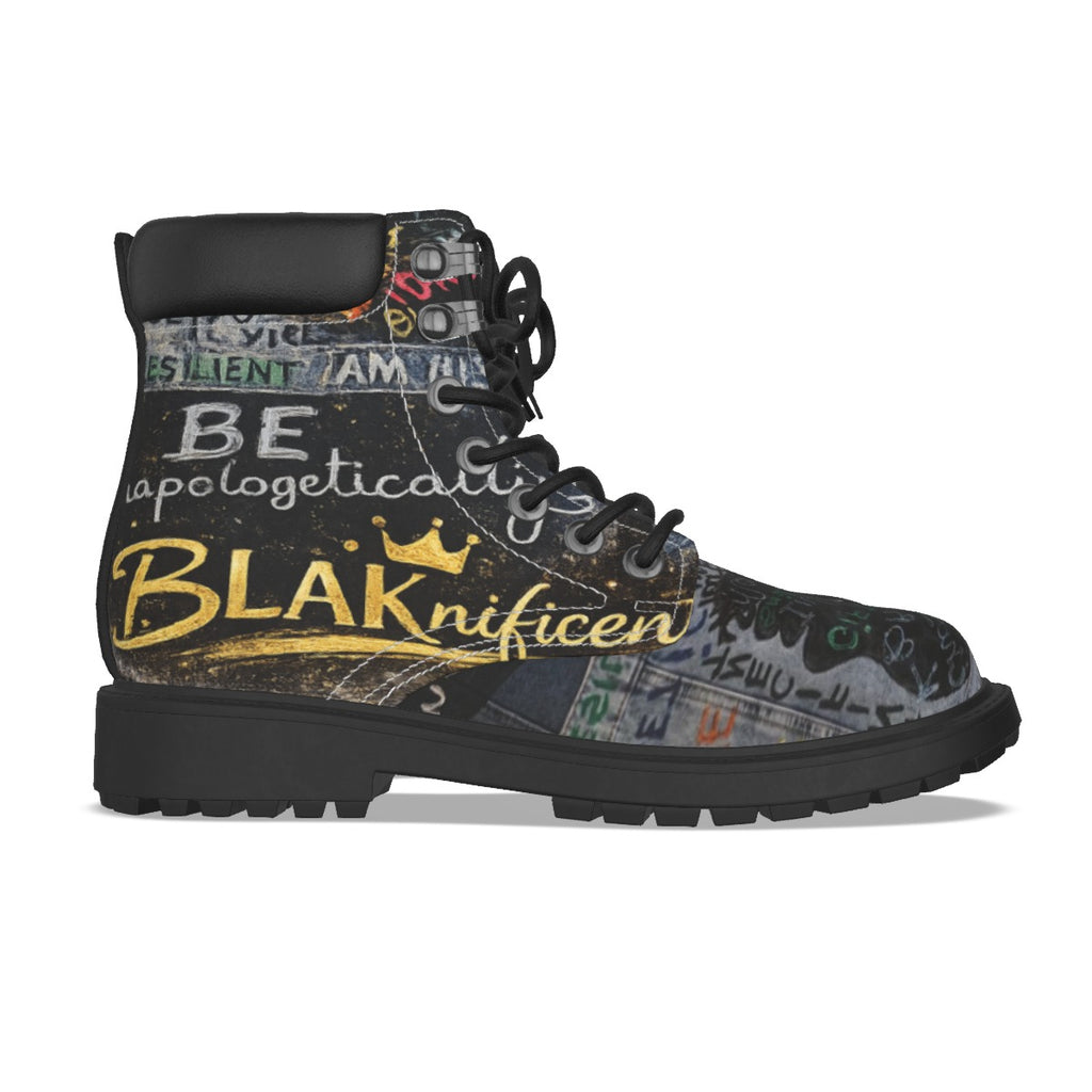 All-Over Print Men's Short Boots