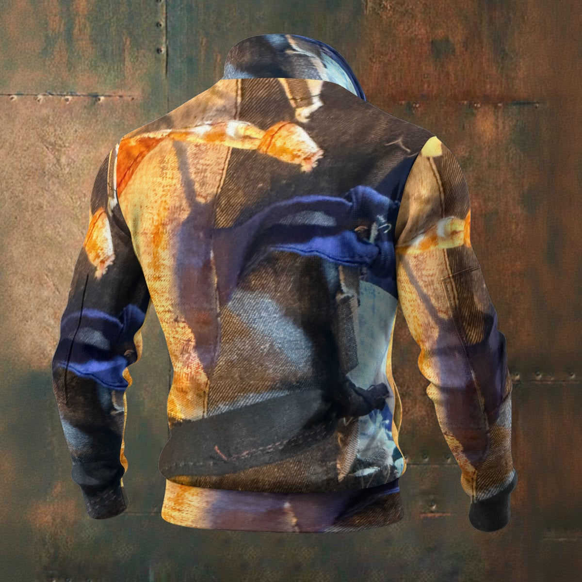 All-Over Print Men's Thick Knit Fleece Jacket