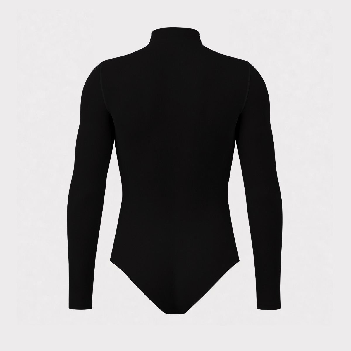 All-Over Print Men's Mesh Turtleneck Long Sleeve Bodysuit