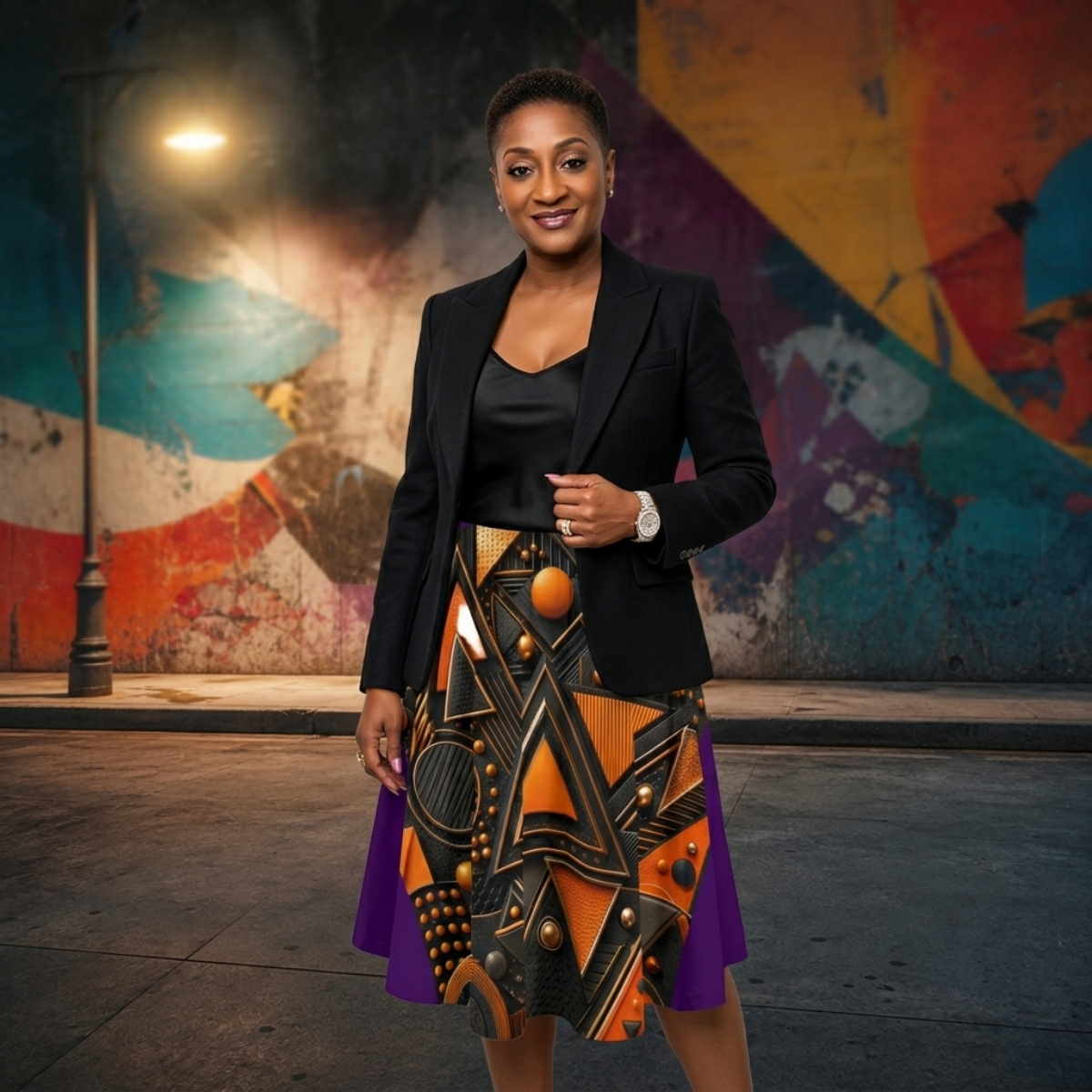 All-Over Print Women's Long Maxi Skirt With Pockets