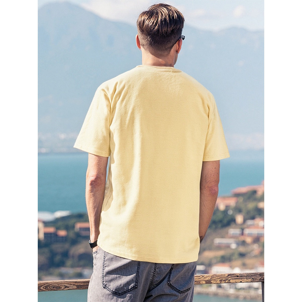 Men's T-Shirt  Printed in USA|180GSM Front DTF