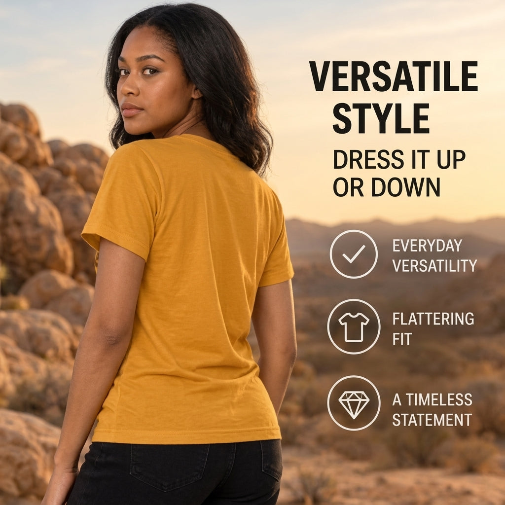 All-Over Print V-neck Women's T-shirt